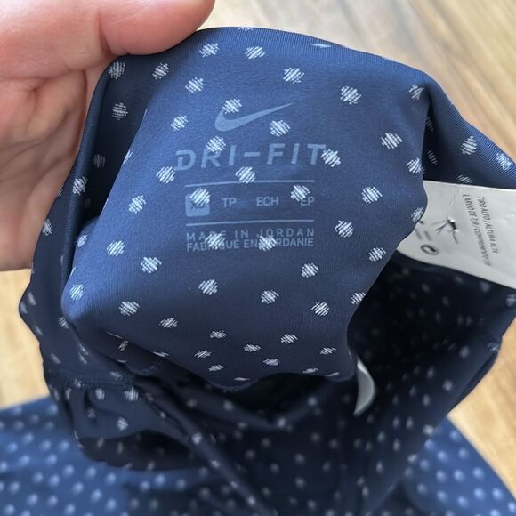 Nike Yoga Navy Blue Polka Dot Twist LeggingsSize XS NWT - Picture 5 of 5